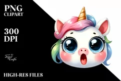 Funny Baby Unicorn with Big Eyes Product Image 3