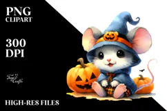 Cute Baby Mouse for Halloween Scene | Sublimation | Clipart Product Image 2