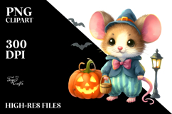 Cute Baby Mouse for Halloween Scene | Sublimation | Clipart Product Image 2