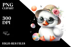 Baby Swan Hat Sunglasses PNG Product Image 2