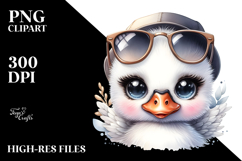 Baby Swan Hat Sunglasses PNG Product Image 2