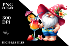 Beachwear Gnome, Cheerful PNG Product Image 2