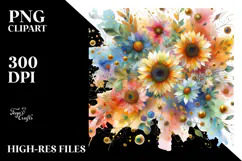 Abstract Watercolor Painting PNG Product Image 2