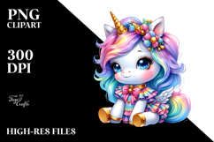 Cute Baby Unicorn PNG Product Image 2