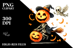 a Funny Halloween Skeleton PNG Product Image 2