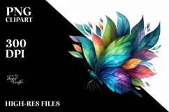 Vibrant Watercolor Butterfly, Transparent PNG Product Image 3
