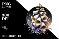 Shiny Foxglove Abstract PNG Product Image 2