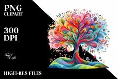 Colorful Vibrant Rainbow | Sublimation Clipart Product Image 3
