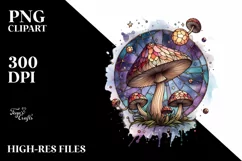Wooden Mystic Mushroom with Stained Product Image 3