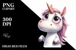 Funny Baby Unicorn with Big Eyes Product Image 1