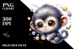 Energic Baby Monkey PNG Product Image 2