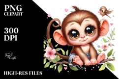 Energic Baby Monkey PNG Product Image 2