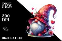 Detailed Valentines Gnome, Transparent PNG Product Image 2