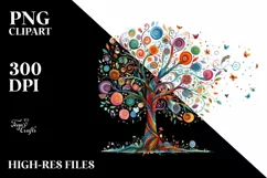 Colorful Vibrant Butterfly | Sublimation Clipart Product Image 3