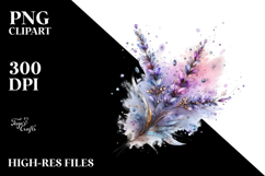 Abstract Lavender Watercolor Splash Product Image 2