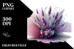 Abstract Lavender Watercolor Splash Product Image 2