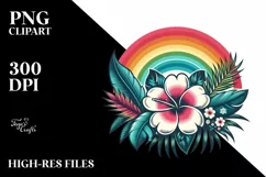 Tropical Flower T-shirt Vector | Clipart Product Image 3