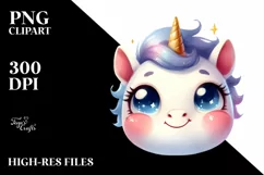 Funny Baby Unicorn with Big Eyes Product Image 1