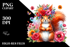 Cute Vibrant Squirrel Flower Crown Product Image 2