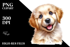 Happy Golden Retriever Baby, Transparent PNG Product Image 2