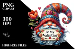 Valentines Gnome Detailed PNG Product Image 2
