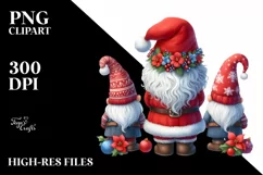 Detailed Cute Christmass Gnomes PNG Product Image 2