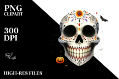Funny Halloween Skull Sublimation Design Product Image 2