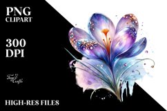 Shiny Crocus Clipart Product Image 3