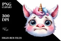 Funny Baby Unicorn with Big Eyes Product Image 1