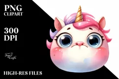 Funny Baby Unicorn with Big Eyes Product Image 1