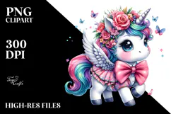 Cute Baby Unicorn PNG Product Image 2