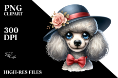 Caricature-Like Watercolor Poodle Hat Product Image 2