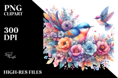 Colorful Bird Painting PNG Product Image 2