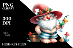 Gnome with Cocktail PNG Product Image 2