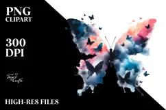 Butterfly V Painting PNG Product Image 2