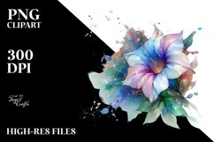 Shiny Morning Glory Art | Clipart Product Image 1