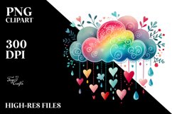 Colorful Simple Digital Flower PNG Product Image 2