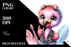 Cute Baby Flamingo PNG Product Image 2