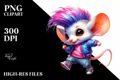 Agressive Funny Baby Mouse, High-Res PNG Product Image 3