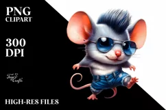 Agressive Funny Baby Mouse, High-Res PNG Product Image 3