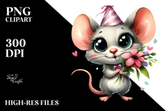 Cheerful Mouse Party Clipart Product Image 2