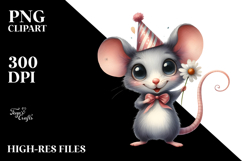 Happy Mouse Party Clipart Art Product Image 2