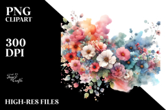 Colorful Flower with Springs, PNG Product Image 2