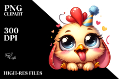 Cute Chicken Large Udder PNG Product Image 2