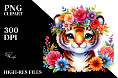Vibrant Cartoon-Style Tiger PNG Product Image 2