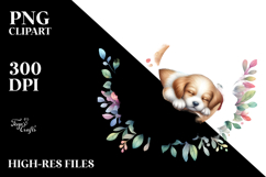 Vibrant Moonlight Puppy Clipart Product Image 2