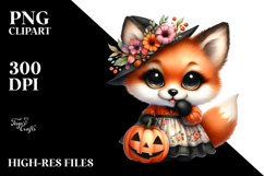 Baby Fox Halloween PNG Product Image 2