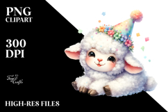Baby Lamb Party Hat PNG Product Image 2