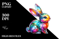 Colorful Bunny Made of PNG Product Image 2