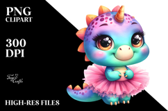 Cute Baby Dinosaur PNG Product Image 2